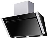 oranier flächeninduktion mit kochfeldabzug abluft kfl 2094 55 Die schwarze Edelstahl Wandhaube mit Randabsaugung hat eine ansteigende Form und ermöglicht Ihnen so einen großräumigen Blick auf das Kochfeld und viel Kopffreiheit und Platz zum ausgiebigen Kochen