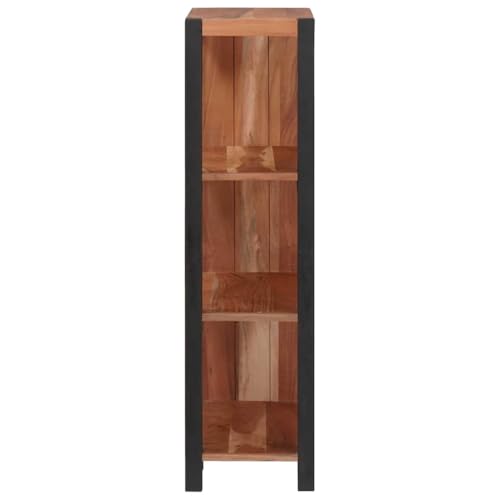 Estantería pequeña de madera de acacia para resolver la falta de espacio en dormitorios 6