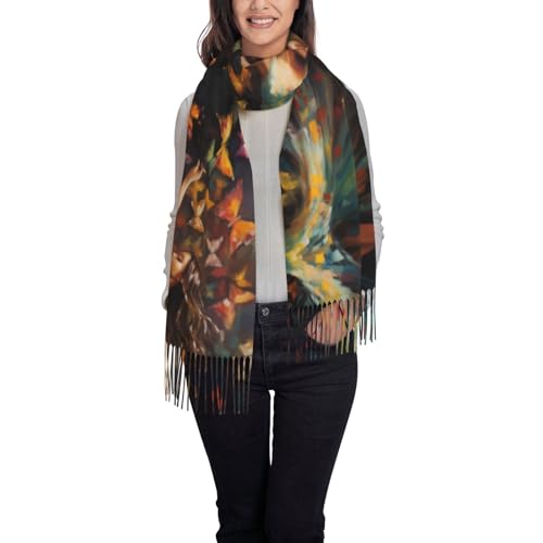 Girl Dance Butterfly Scarfs For Women Wraps For Evening Dresses Large Warm Soft Scarves Scarf