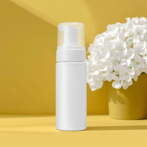 12-Pack White Foaming Pump Bottles - Empty Foaming Liquid Soap Dispensers - for Refillable Travel Hand Soap Shampoo Foaming Castile Cosmetics - BPA Free (163ml/5.5oz) (White)2