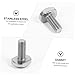 Hohopeti 24pcs Stainless Steel t Bolt Fasteners for Industrial Machinery Connectors Easy to Use Smooth Finish for Efficient Tightening and Assembly