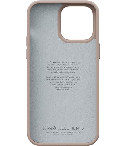 Coque iPhone 14 Pro Njord Byelements anti-choc texturée Noir Sable - 5