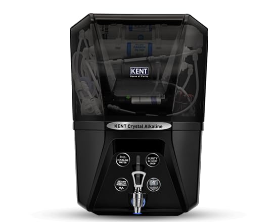KENT Crystal Alkaline RO Water Purifier | 4 Year Free Service* | Multiple Purification Process | RO+UV+UF+Alkaline+TDS Control | 11L Tank | 20 LP/Hr | Ideal For Borewell/Tanker/Municipal Water | Black-image-4