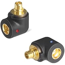 okcsc ER Series Headset Adapter, Etymotic Series Headset Male to MMCX Female, for Etymotic ER4 ER4SR ER4XR ER3XR ER3SE ER2XR ER2SE Headsets, Easy to Connect to MMCX Cables, 1 Pair/Black