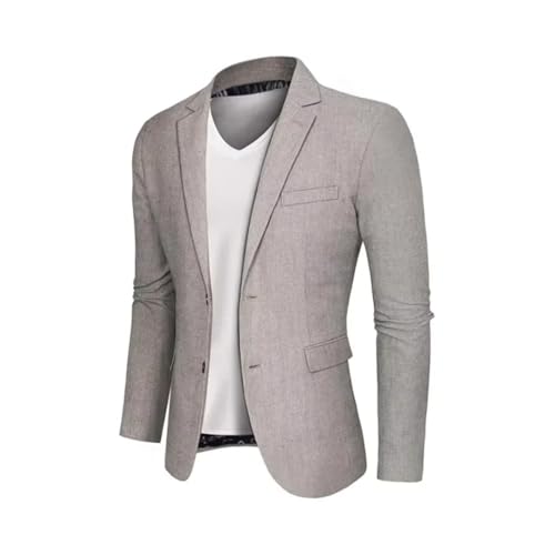 Men's Lapel Casual Suit Jacket Slim Fit Double Button Suitable for Business and Wedding Blazer3