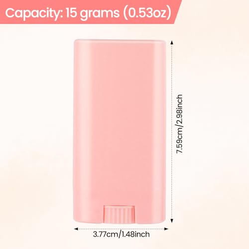 50-Pack Empty Deodorant Containers for Homemade - 0.5 oz/15ml Oval Refillable Deodorants Tubes, BPA-Free Twist-Up Plastic Sticks, Reusable DIY Deodorant Bottles for Balms & Solid Perfumes,Green3