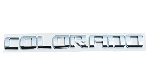 Image of Aimoll 3pcs Colorado Letters Emblems,3D Decal Badges Glossy for Gm Silverado (Chrome)
