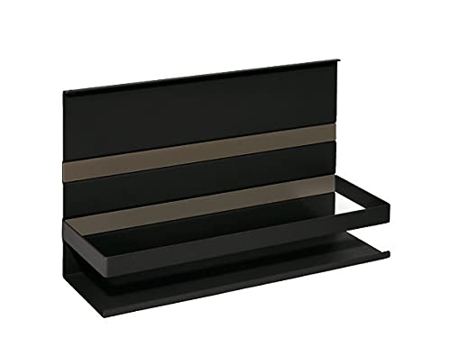 Linero MosaiQ - Ripiano universale H 200 mm con telaio, colore: Nero opaco