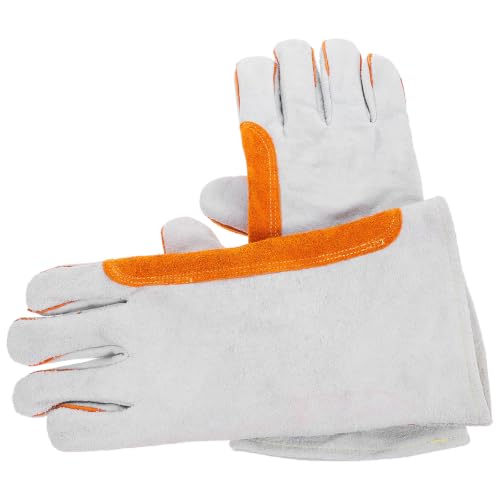 Guantes de soldadura de cuero de vaca de alta resistencia al desgaste para máxima protección