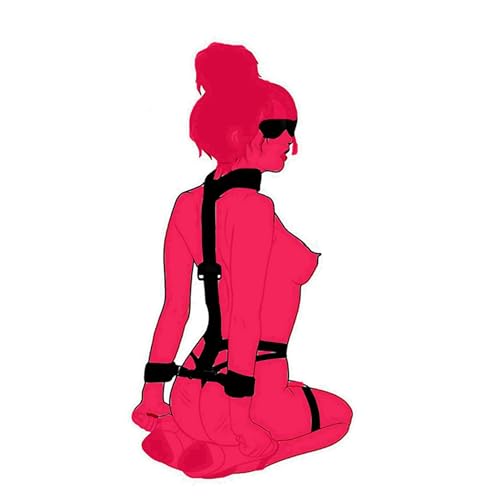 Sex Resistance Bands for Big Women Bed Restraints Sex with Adjustable Straps Sex Hand Cuff Bracelets for Couples Bondaged with Wrist Ankle and Thigh Restraints Handcuff Bed Restraints BDSM Sweater