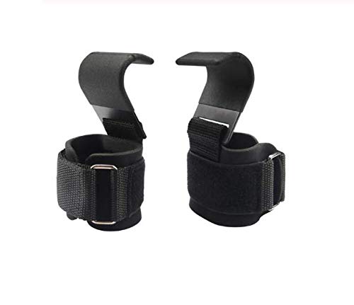 Hand Bar Fitness Wrist Straps Heavy Duty Power Lifting Grips Padded Workout Hook