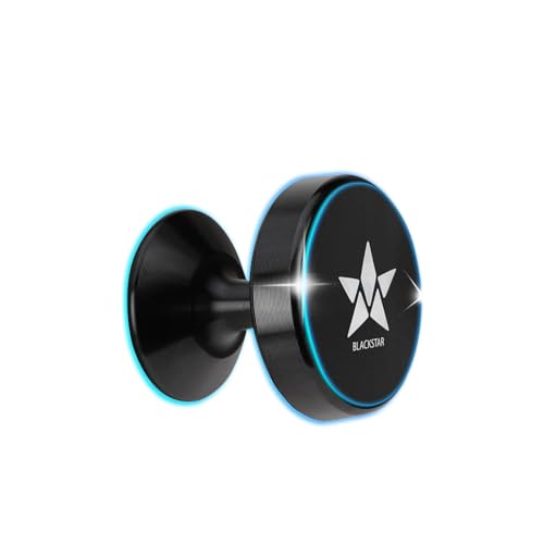 Image of Blackstar Spiro Mag : Magnetic Mobile Phone Holder for Car Dashboard /Bike with 540 Angle Rotation - Phone Mount Stand with Strong & Safe Magnets - Compatible with All Mobiles (MAGSAFE Incompatible)