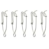 Ami da pesca in mare grandi, 5 pezzi, in acciaio inox, 100 mm, con fibbia resistente alla ruggine e forte per una pesca sicura in barca