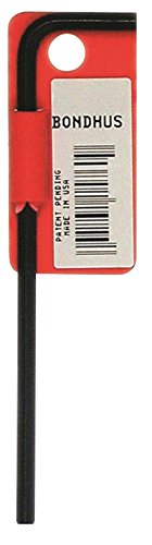 Bondhus 15882 Tagged and Barcoded 13mm Hex Tip Key L-Wrench with ProGuard Finish and Short Arm, 129mm