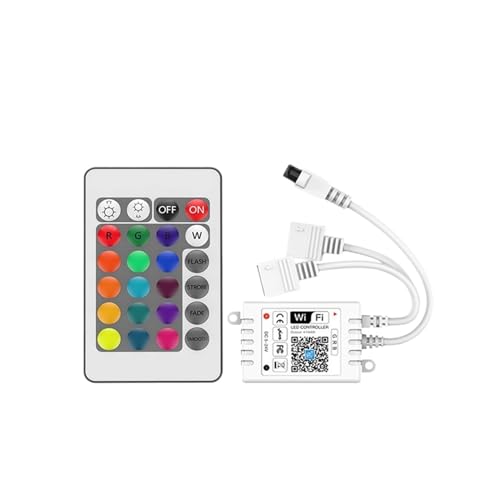 Controlador de luces LED de doble cabezal con control remoto de 24 teclas 3