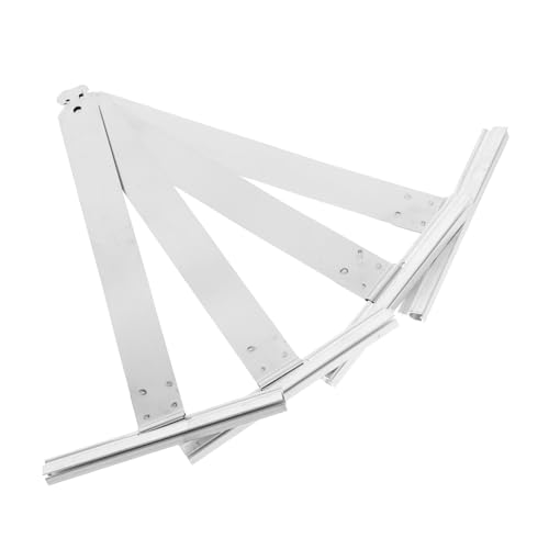 HOMSFOU Lot De 4 Volets De Fenêtre en Alliage D'aluminium À Ressort Accessoires pour Stores Installation Facile