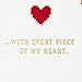 Hallmark Legend of Zelda Anniversary Card, Love Card (Every Piece of My Heart)