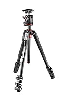 Manfrotto 190 MK190XPRO4-BHQ2 Reliable Aluminum 4-Section Tripod with Xpro Ball Head, Black