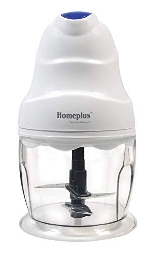 Image of Homeplus Electric Chopper Nova 250W (CH-1311) | Vegetable, Fruit & Meat Chopper with Whisking Function | Dual Blade System, 700ml Bowl, Fast Chopping, Easy Clean, Compact (White)