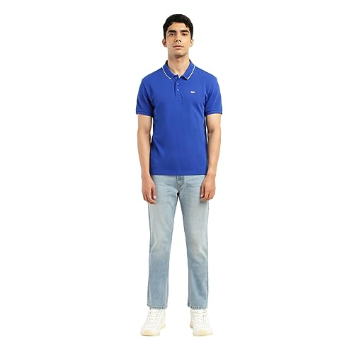 Image of Levi's Men's Regular Fit Solid Polo T-Shirt