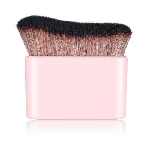 DIVINA VITAE Self Tan Brush Soft Body Makeup Brush Portable Self Tanning Brush Self Tanner Face Brush Kabuki Foundation Brush for Body & Leg Makeup（Rose Gold）
