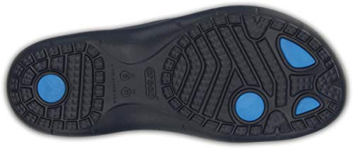 Image of Crocs Unisex MODI Sport Flip Navy Flip-Flops - M8W10(202636-49T)