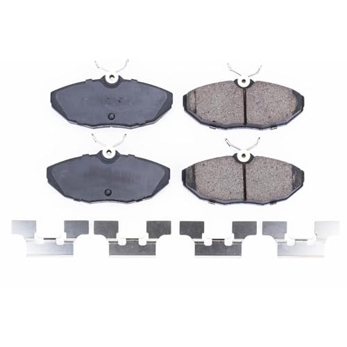Image of PowerStop Rear Brake Pads for Ford Thunderbird 2003-05 |Jaguar Vanden Plas 2005 |XJ8 2005 |Lincoln LS 2000-06 - Z17 Ceramic Brake Pads with Installation Hardware, 17-806