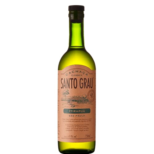 Santo Grau Itirapua Cachaça| Kristallklarer Cachaça mit frischen Aromen & einem weichen, vollmundigen Geschmack | 1 x 700ml