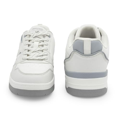 Image of Red Tape Women's Sneakers White Blue Pu Round Toe Lace-Up
