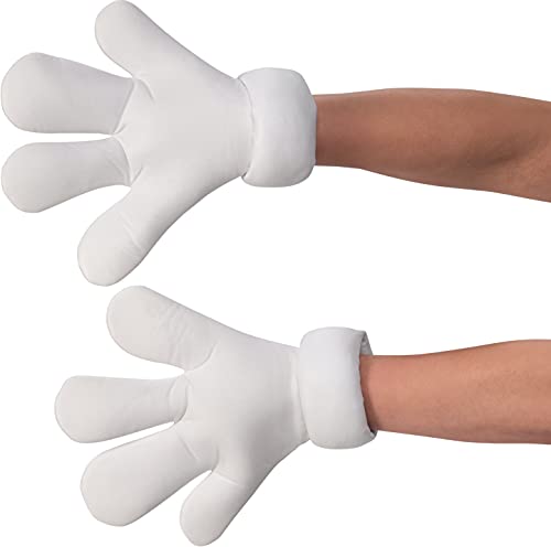 Guantes de Bugs Bunny de adulto Space Jam 2 acolchados blancos de Rubies II 1