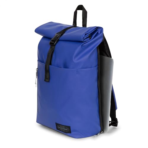 Image of EASTPAK Up Roll - 23L Roll-Top Backpack with 16 inch Laptop Sleeve, Security Pocket, Bottle Holder & Water-Resistant Finish, Tarp Blue