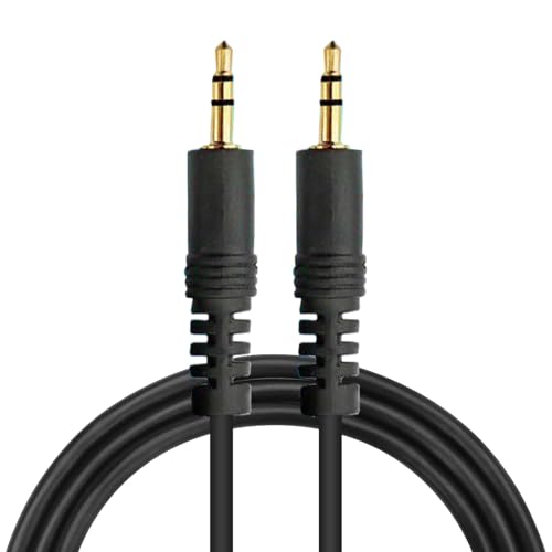 Aux Cable 1.5m, 3.5mm Auxiliary Audio Cable Nylon Braided Aux Lead Replacement Aux Headphone Cord Male to Male Auxiliary Cord Compatible with Car Headphone iPhone iPad iPod Samsung Tablet Laptop