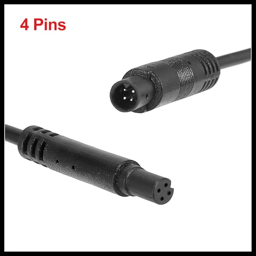 Image of 4 Pin 3ft 1m Backup Camera Extension Cable Dash Camera Cord Car Rear View Camera Durable Material