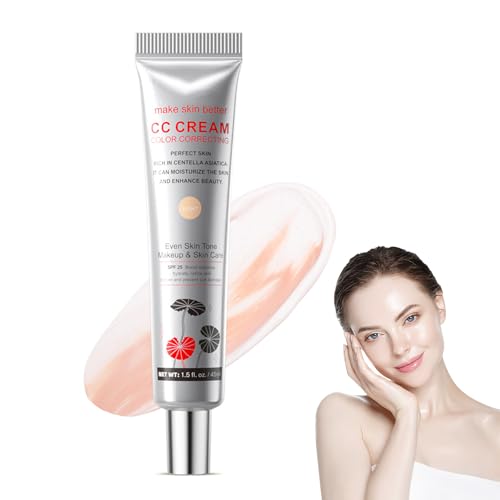 Corrector Premaquillaje Cc Cream Color Claro, Prebase Multiusos Para Premaquillaje, Corrector Hidratante,Crema Cc Mate Para Base De Maquillaje Hidratante
