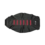 Diseño antideslizante: la funda transpirable del asiento de la motocicleta tiene partículas antideslizantes en la parte inferior y las correas de sujeción dobles están diseñadas con ganchos anticaída, por lo que ya no tendrá que preocuparse de que el cojín del asiento se deslice fácilmente.