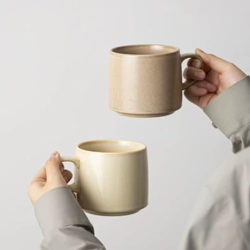 Taza de cerámica estilo japonés 12oz con asa miniatura 3