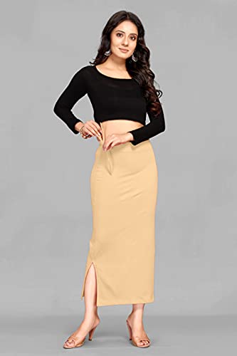 Image of Side Rope Saree Shapewear, Petticoat, Skirts for Women Polylycra Saree Shaper for Saree Dress