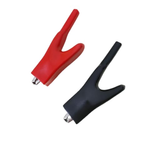 Image of Insulated Alligator Clips 50A Heavy-Duty Alligator For Car Battery Alligator Clips 4Pcs