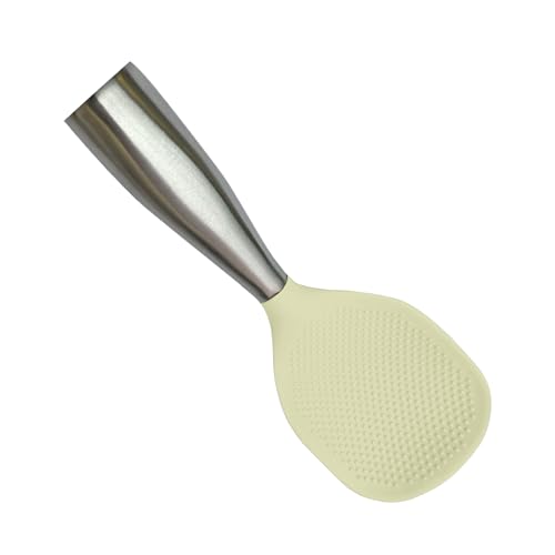 Cuchara de Arroz,Espátula de Arroz Crema de Silicona de pie | Cuchara de Cocina Resistente al Calor para Ensalada Verde Puré de Patatas - Camping Comercial