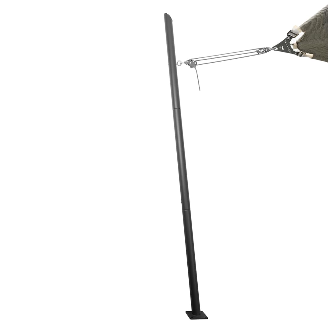 Mât pour voile d'ombrage 260 cm EZ Mast en acier galvanisé anthracite