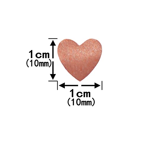 Rose Gold Heart Table Confetti - Foil Metallic Heart Shaped Confetti Valentines Day Glitter Confetti Heart Sequin Wedding Anniversary Baby Shower Birthday Party Table Scatter Confetti Decoration, 60G #TOP1