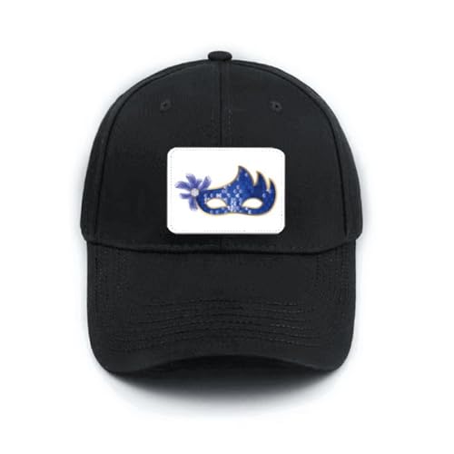 Casquette de baseball noire réglable Blue Head pour éviter le soleil avec style unique