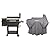 Cuisinart Grill Bundle - Deluxe Wood Pellet Grill and Smoker, 8-in-1 Cooking Capabilities & Deluxe Pellet Grill Cover