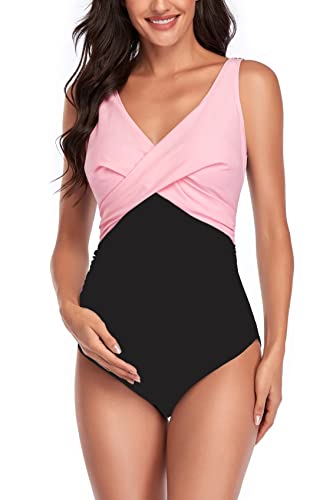 Variante de SUMMERSUNSHINE bañador premama Rosa Negro M