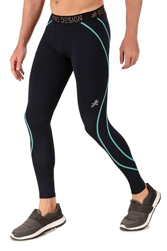 Image of ReDesign Apparels Men's Polyester Compression Pant /Tights /Megging for Gym, Running, Cycling, Yoga & All Sports