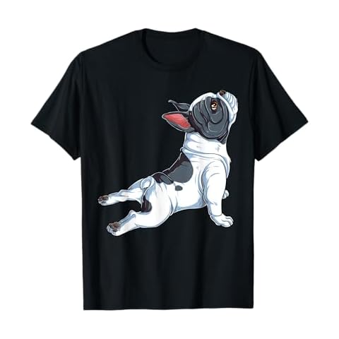 French Bulldog Yoga T shirt Frenchie Namaste Men Funny Gift T-Shirt Cover