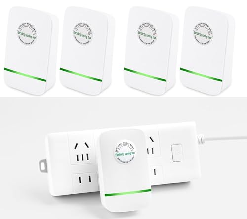 SMEARUS Pro Power Saver Electricity Saving Device Save Electricity,Energy Saving Device,Save Electricity Saving Box US Plug 90V-250V 30KW Easter Gift for Men/Women (4 Pack)