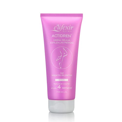 Elifexir Actidren - Gel Relajante de Piernas | Drena, Relaja y Estiliza las Piernas| Mejora la Circulación | Reduce el Volumen de Piernas y Tobillos Hinchados | 200 ml Cover