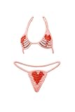 Ensemble Bonbon Soutien Gorge et String Candy, Lovers Candy String & Candy Bra, Taille Éla...