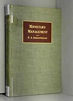 Monetary management B0007DEZ5Q Book Cover
